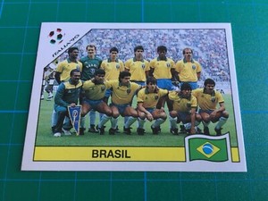 BRAZIL TEAM SQUAD PANINI ITALIA 90 WORLD CUP 1990 STICKER #194 BRASIL TEAM