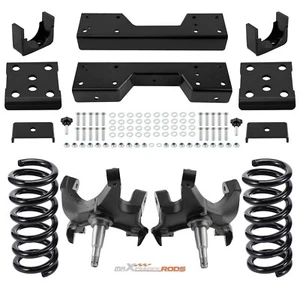 Front 4" Rear 6" Drop Kit For Chevrolet GMC C1500 88-1998 W/1.25" ROTORS V8 - Picture 1 of 11