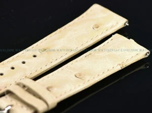 SWI Genuine Ostrich 20mm Watch Strap By Hadley Roma W/ Lug Pins - Fits Invicta - Picture 1 of 3