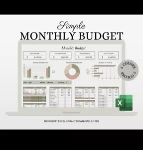 More details for monthly budget spreadsheet for google sheets, excel monthly budget planner