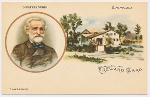Giuseppe Verdi - T. Presser Co. Music Reward Card - Picture 1 of 2