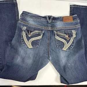 Jeans Ariya talla 11-12 con hermoso parche trabajo en el interior - Imagen 1 de 7