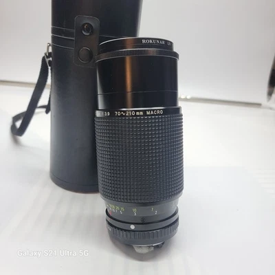 Ricoh Rikenon P Zoom Lens F/3.9 70-210mm Macro W/ Case - Tested, Works! - Image 1 of 4
