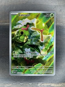 Tarjeta Pokémon rara ilustración escarlata y violeta 151 Caterpie 172/165 Sv: juego de cartas coleccionables casi nuevo - Imagen 1 de 2
