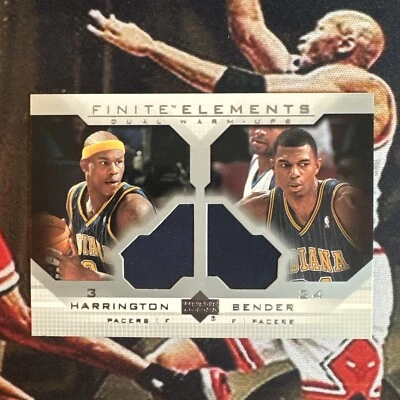 2003 Upper Deck Finite Elements #FE6 Al Harrington, Jonathan Bender - Pacers - Image 1 of 2
