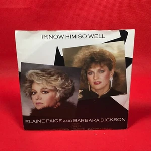 ELAINE PAIGE & BARBARA DICKSON I Know Him So Well 1984 UK 7" vinyl Single A - Picture 1 of 4
