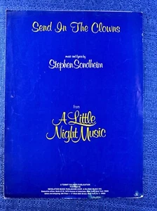 1973 Send in the Clowns Steven Sondheim - Spartiti "A Little Night Music" - Foto 1 di 10