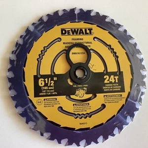 Hoja de sierra circular DEWALT DWA161224 6,5 pulgadas 24T - Imagen 1 de 2