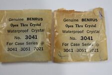Vintage Pair of Benrus Waterproof Crystal No. 3041 Series #3041 3051 7021 lot.e