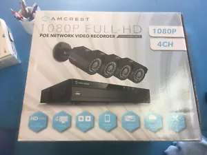 Amcrest 1080p Full-HD 4 channel surveillance camera, only contains two cameras - Picture 1 of 7