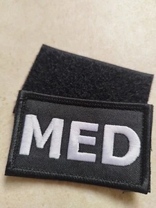 MED MEDIC EMS Military Tactical Hook Loop Patch IR Back Fastener Badge Medical - Picture 1 of 1