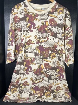 LRG Lifted Research Group T-Shirt Size 4XL Lumberjack AOP Graffiti Hip Hop Y2K - Image 1 of 4