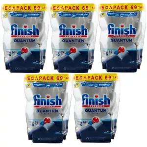 finish Quantum All In 1 Tabs 5 x 69 Tabs Geschirrspültabs Spülmaschine Powerball - Bild 1 von 1