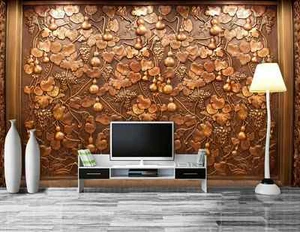 3D Grape Vines Small Cucurbits 92 Wall Paper Wall Print Decal Wall AJ Wall Paper - Picture 1 of 6