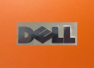 1 pcs Sticker for Dell Skylake Silver Chrome Color Logo Decal Badge 22mm x 5mm - Picture 1 of 1