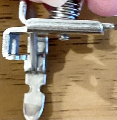 Vintage Original Singer Hinged Zipper/Cording Foot Part #161166 Great Britain  - Image 1 of 4