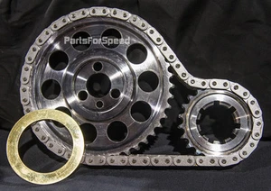 Rollmaster CS1000 Timing Chain Set Double Roller Small Block Chevy w/ Shim SBC - Bild 1 von 1