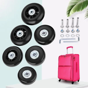 2 Set Luggage Suitcase Replacement Wheels OD 45mm/54mm/64mm Rubber wheel tires - Bild 1 von 25