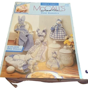 McCall's Creates "Dust Bunnies" 10 Dust Bunnies Made From Dish Towels New 1992 - Picture 1 of 3