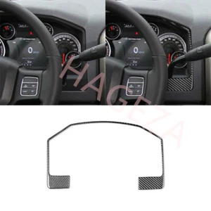 Cubierta del panel del velocímetro del tablero de instrumentos de fibra de carbono para Dodge Ram SLT 1500 2013-2017 - Imagen 1 de 15