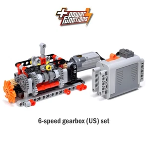 Caja de cambios de transmisión de 6 velocidades con función de potencia bloques de construcción técnicos LEGO - Imagen 1 de 10