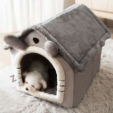 Gray Kitten Winter Closed Pet Bed Cat Kennel Cat Bed Puppy Nest