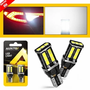 2-10x AUXITO T15 921 912 LED Reverse Back up Light Bulb 6000K Super White Canbus - Picture 1 of 18