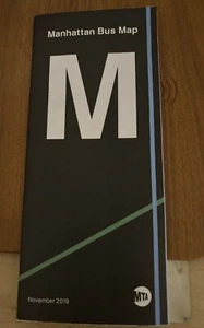 MTA New York City Transit Manhattan Bus Map - Picture 1 of 1