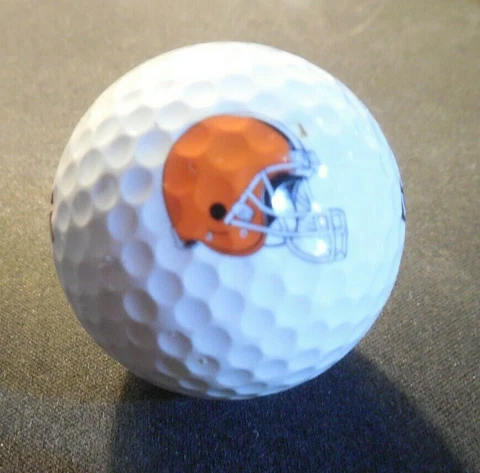 Cleveland Browns Logo Golf Ball - Used Wilson Jack Titanium Cover