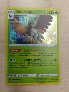 Decidueye 008/072 Shining Fates Holo Rare Pokemon TCG M3802 - Picture 1 of 4