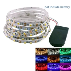 Button Battery Powered LED Strip Light 2835 SMD 5V DC 60LED/M Flex LED Tape - Picture 1 of 7