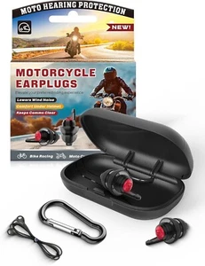 Tappi Orecchie Moto Antivento Antirumore, Comodi Protezione Udito Moto, - Foto 1 di 7
