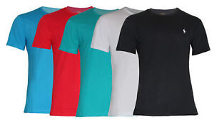Polo Ralph Lauren Herren Tshirt Shirt T-Shirt CMFit Rundhals Logo Stickerei