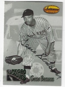 Autographed  GENE BENSON  Philadelphia Stars  1993 Ted Williams CC  card #99 COA
