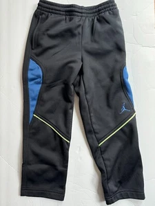 Nike Air Jordan Therma Fit Fleece Boy Pants Red Black Blue - Picture 1 of 2