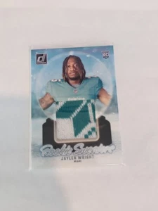 2024 Donruss Jaylen Wright Rookie Sweaters RC #RHS-JWR Miami Dolphins - Imagen 1 de 2