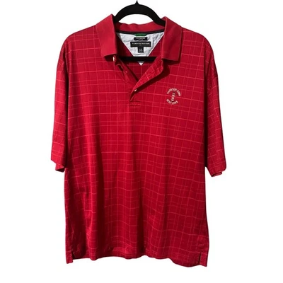 Tommy Hilfiger Golf Polo Shirt XL Harbour Town Golf Links Red Plaid - Image 1 of 4