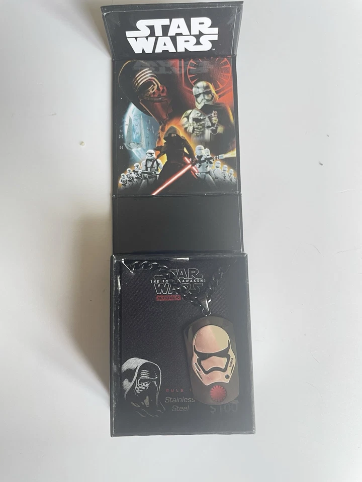 Collar de cadena de bola de acero inoxidable exclusivo Storm Trooper de Star Wars Kohl's Foto 1 de 3