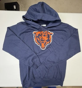 Felpa con cappuccio NFL Chicago Bears Team Apparel blu con coulisse uomo piccola nuova senza etichette - Foto 1 di 7