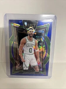 Jayson Tatum Blue Cracked Ice Prizm Concourse Level 2024-25 Panini Select #2 - Imagen 1 de 2