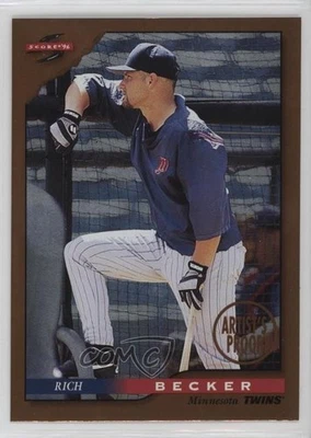 1996 Score Dugout Collection Series 1 Artist's Proof Rich Becker #2 - Image 1 of 2