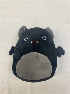 100 % AUTHENTISCH OHNE ETIKETT Squishmallow EMILY BAT 8 Zoll schwarz grau Kellytoy - Bild 1 von 3
