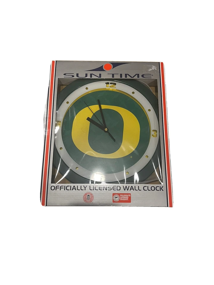 Reloj de pared deportivo Suntime University of Oregon UNC fútbol béisbol NCAA College Foto 1 de 1