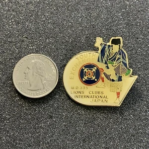 Youth Exchange Lions Club International MD335 Japan Pin Pinback #39109 - Picture 1 of 2