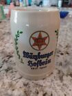 Vintage WURZBURGER HOFBRAU w/Star & Crown  Stoneware Beer Mug~Germany 