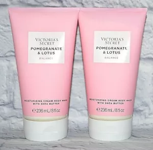 2 VICTORIA'S SECRET POMEGRANATE & LOTUS BALANCE FEUCHTIGKEITSSPENDENDE CREME KÖRPERWÄSCHE - Bild 1 von 3