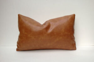 Genuine Lambskin Handmade Leather Pillow Cushion Cover Soft Decorative Rectangle