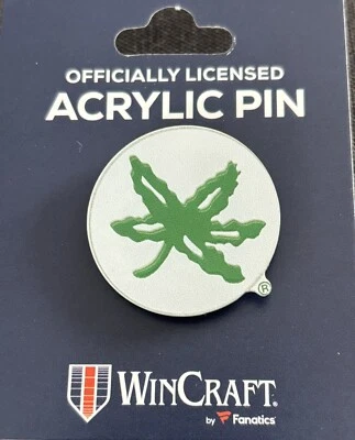 New! Ohio State Buckeyes Buckeye Leaf Pin! 2025 National Champions!! Go Bucks! - Image 1 of 4