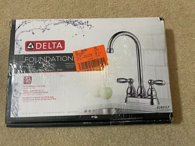 Delta B28911LF Foundations Two Handle Bar/Prep Faucet - Chrome - Image 1 of 4