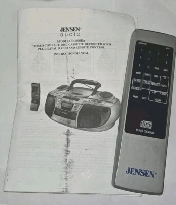 Jensen Original Compact Disc Digital Audio Remote Controller CD-1400RA Tested - Image 1 of 4